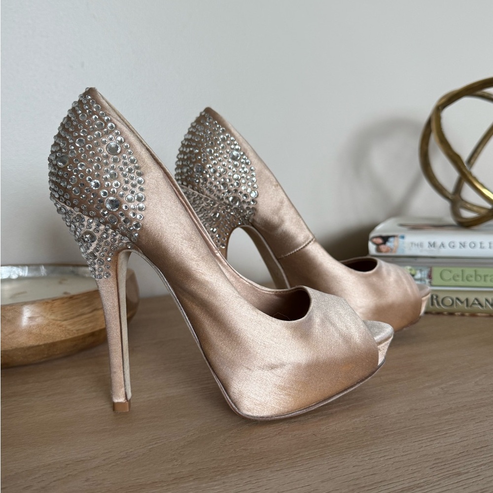 Elegant Peep-Toe Stiletto Heels